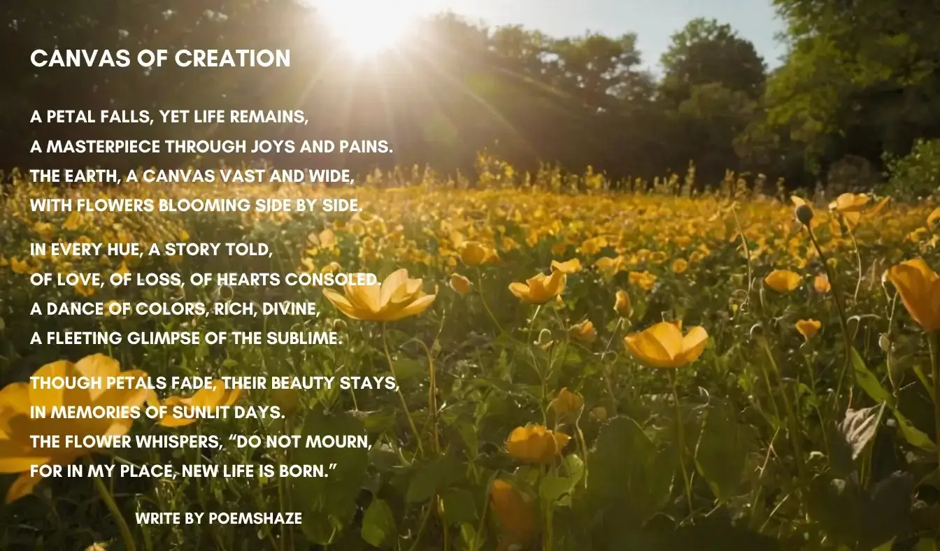 poem glory in the flower