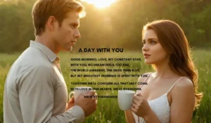 good morning romantic poems for him​