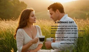 romantic good morning poem for him​